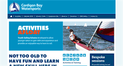 Desktop Screenshot of cardiganbaywatersports.org.uk