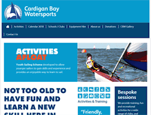Tablet Screenshot of cardiganbaywatersports.org.uk